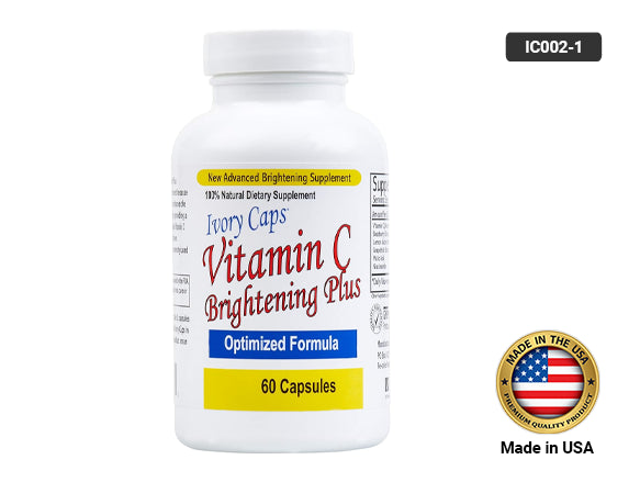 Ivory Caps Vitamin C Brightening Plus – Supports Skin Brightening and Antioxidant Protection, 60 Capsules